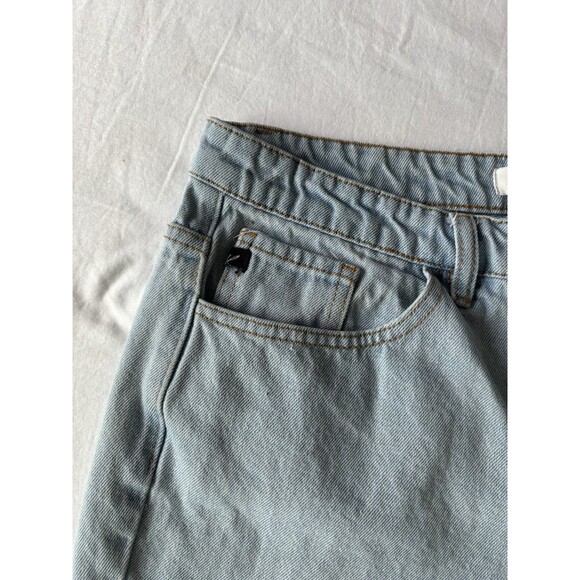 KanCan Jeans Womens 13/30‎ Blue Wide Leg Cropped Ultra High Rise Stretch Baggy - Picture 4 of 12